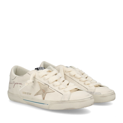 Super-Star Nappa Leather Sneakers with Laminated Leather Star