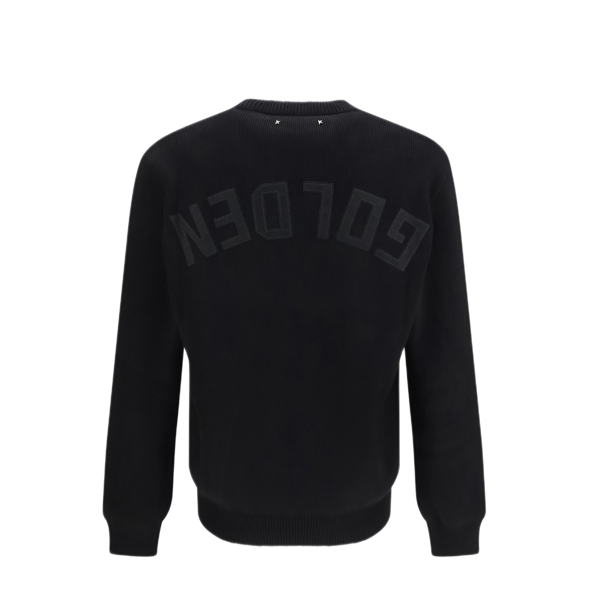 Black Ribbed Knit Sweater