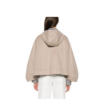 Wool Hooded Cape
