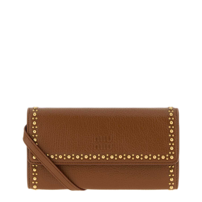 MAYFEYR - Miu Miu - Camel Leather Wallet - 5MT0252ZSQF0134