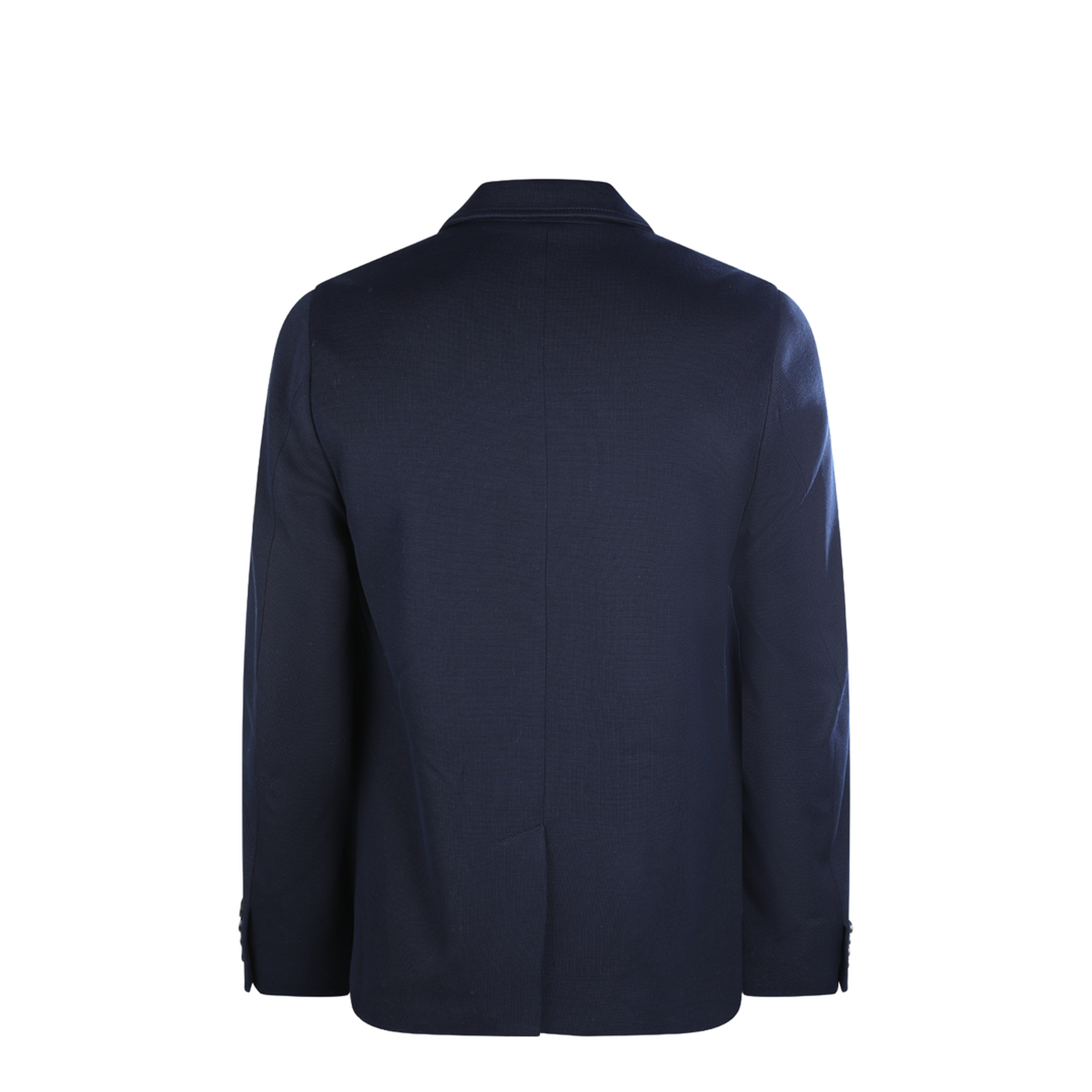 Single-breast Cotton Jersey Jacket in Dark Blue