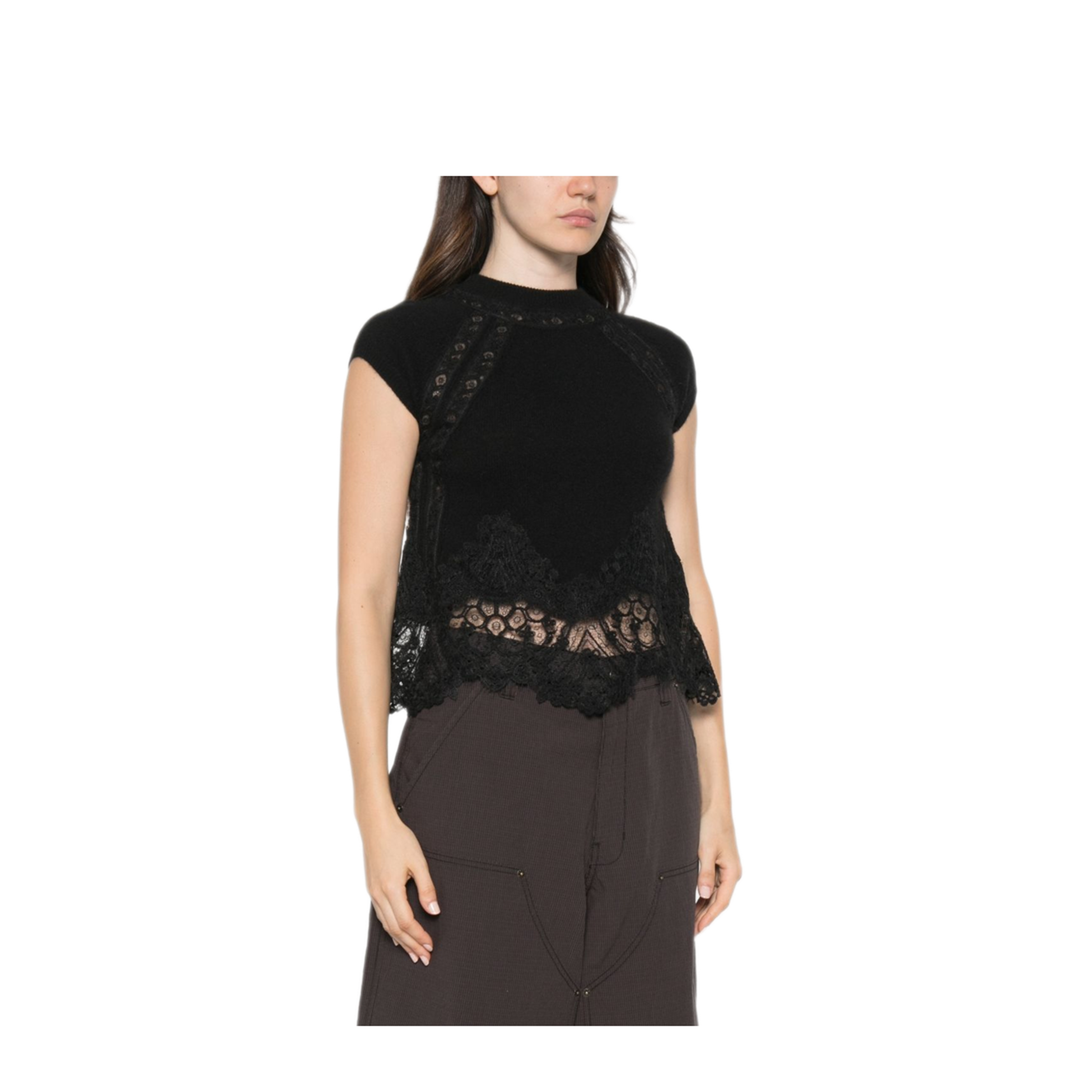 MAYFEYR - Ermanno Scervino - Top Black - D495L307APTPYU95708