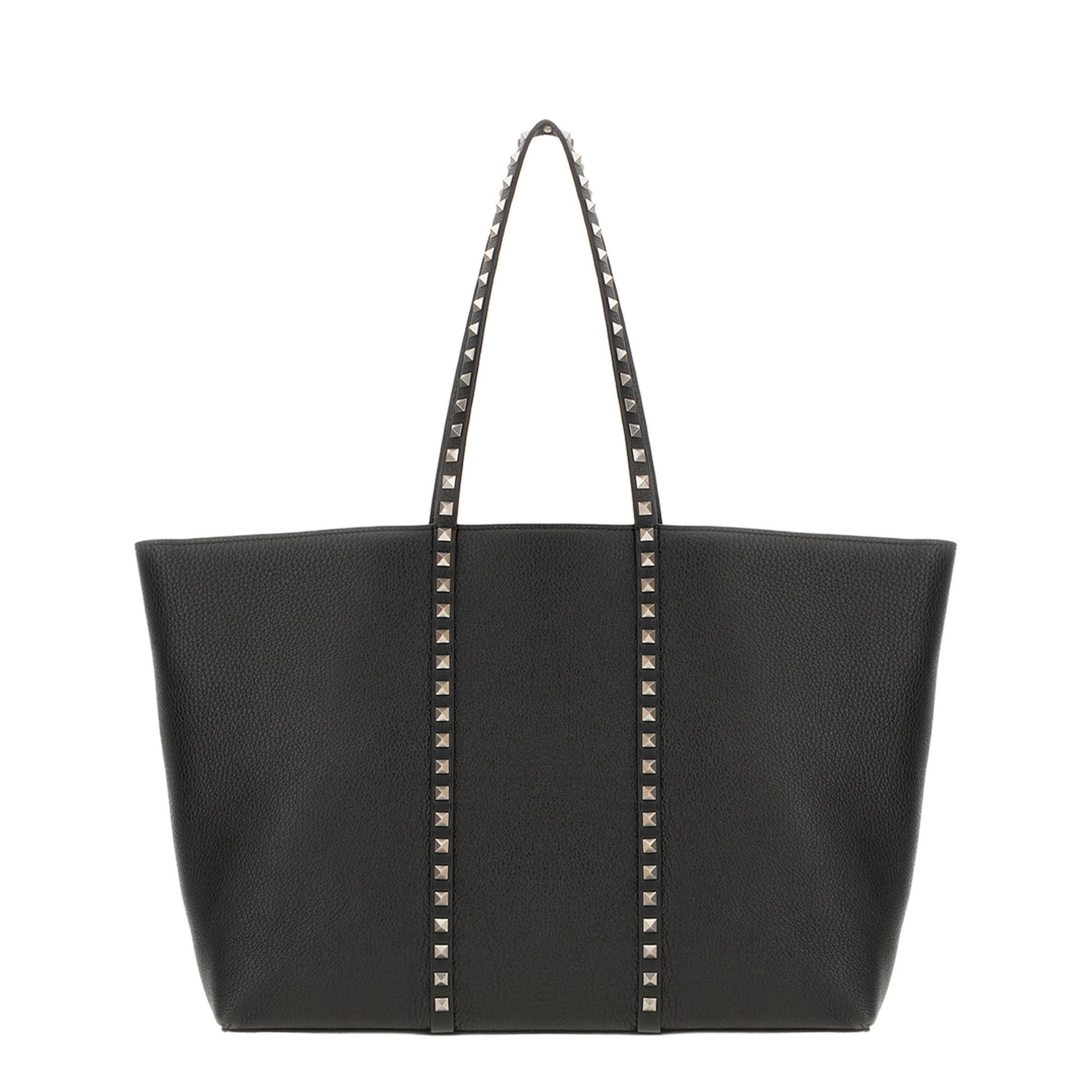 Rockstud Leather Tote Bag