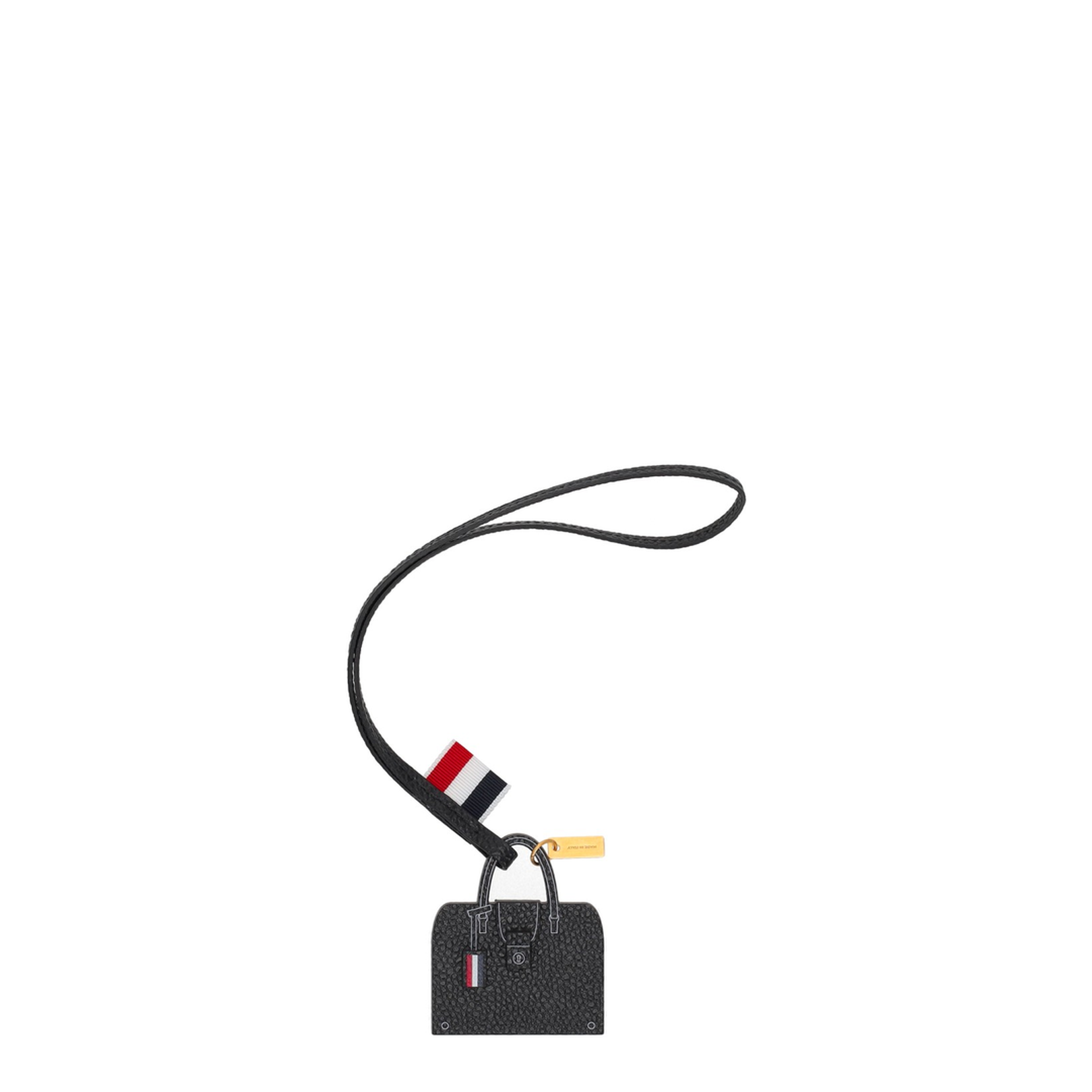 Mr. Thom Bag Charm in Pebble Grain Leather