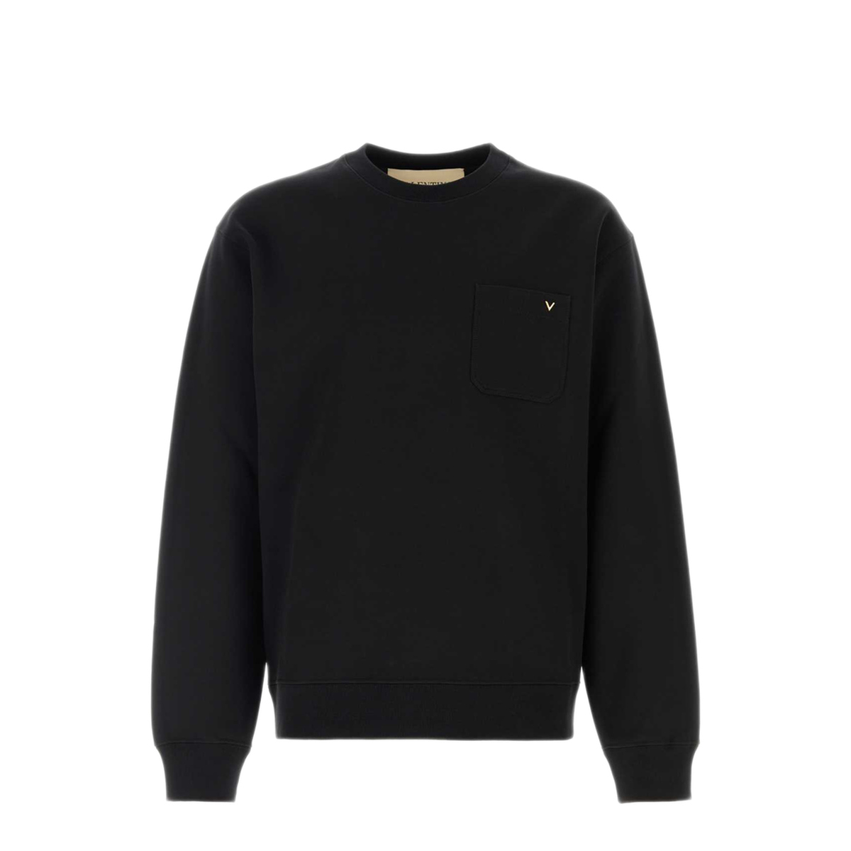 MAYFEYR - Valentino - Black Cotton Sweatshirt - 9V3MF28RBHH0NO