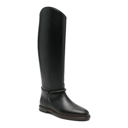 MAYFEYR - Brunello Cucinelli - Leather Boots With Monili - MZMGC3316C101