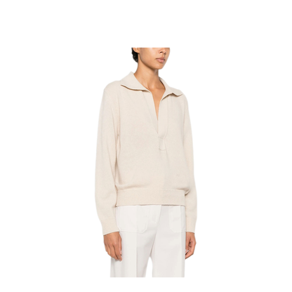 MAYFEYR - Victoria Beckham - Genevieve Polo Jumper In Merino Wool - 1326KJU007475A