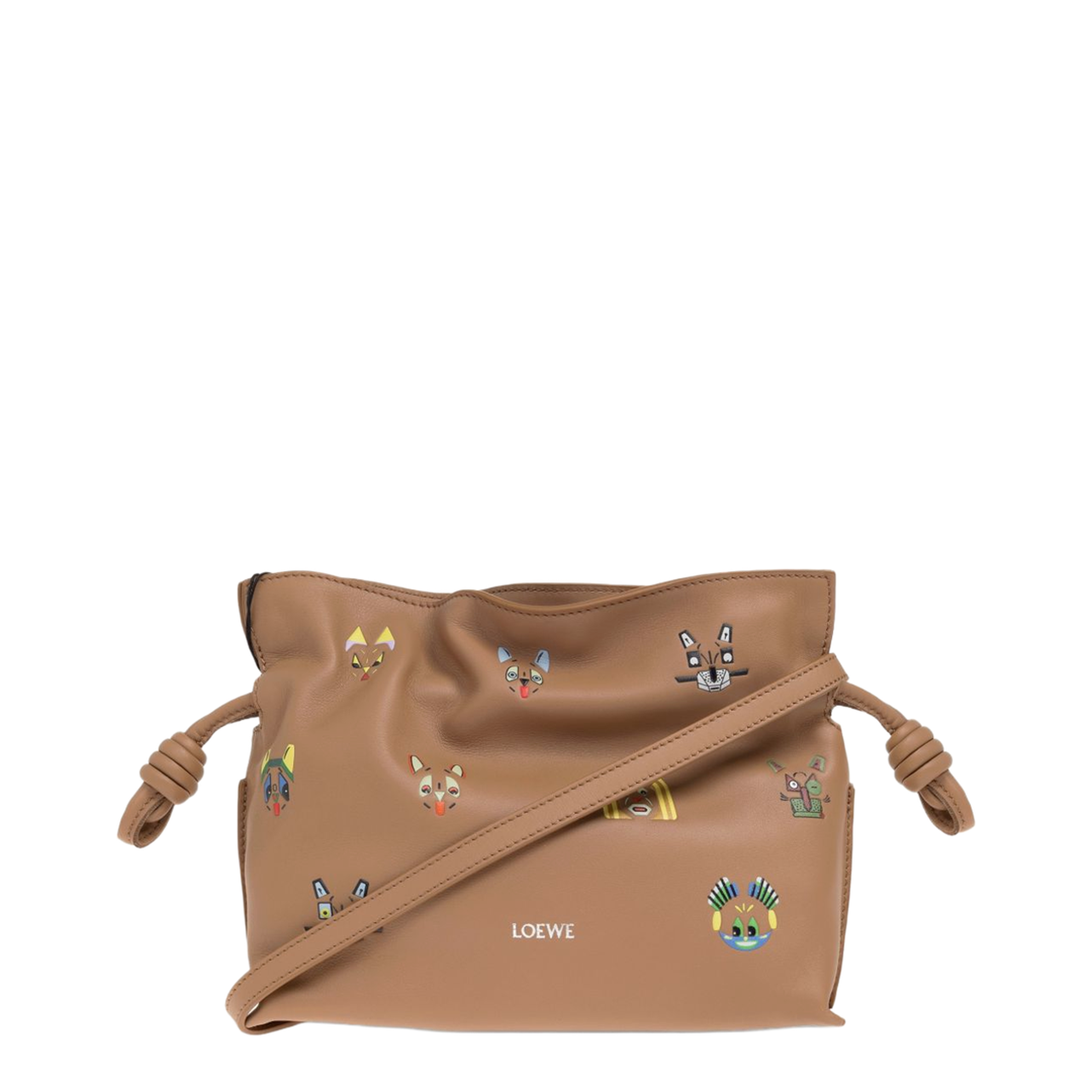 Flamenco Mini Calfskin Clutch - Mocha