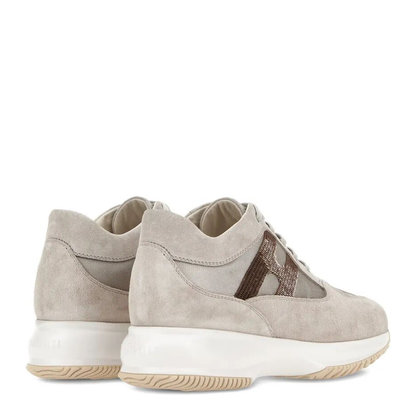 MAYFEYR - Hogan - Interactive Suede Sneakers With Sequins - HXW00N05640UWQ