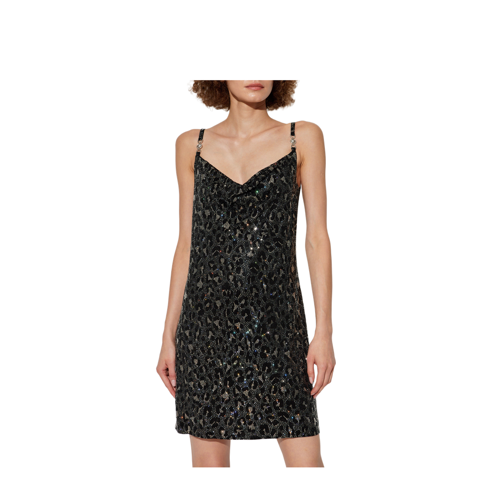 Short Dress with Leopard Print