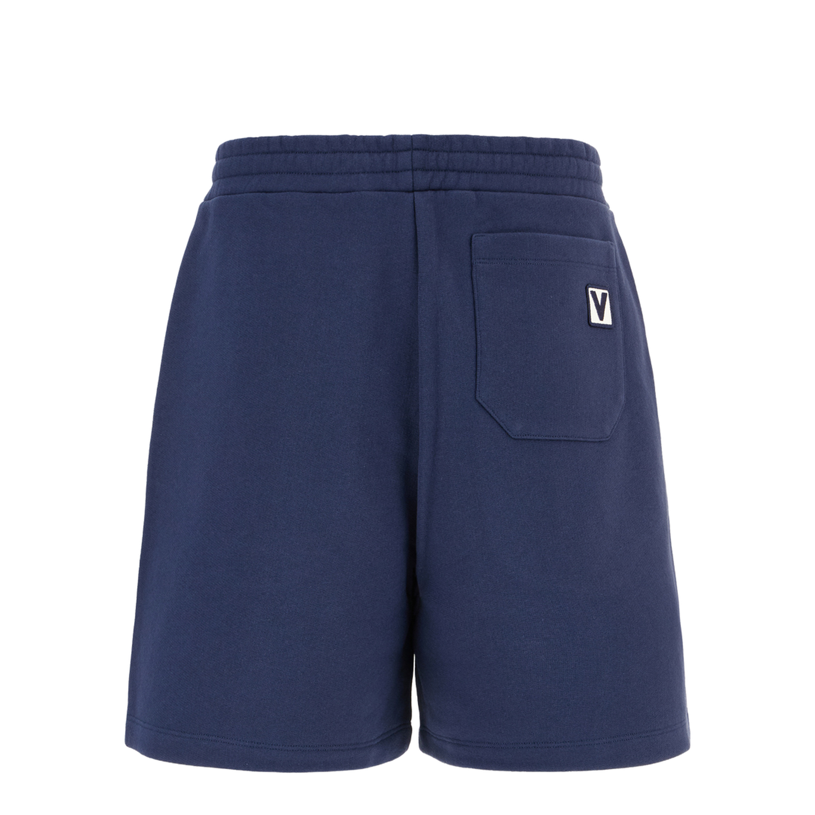 Navy Blue Cotton Bermuda Shorts