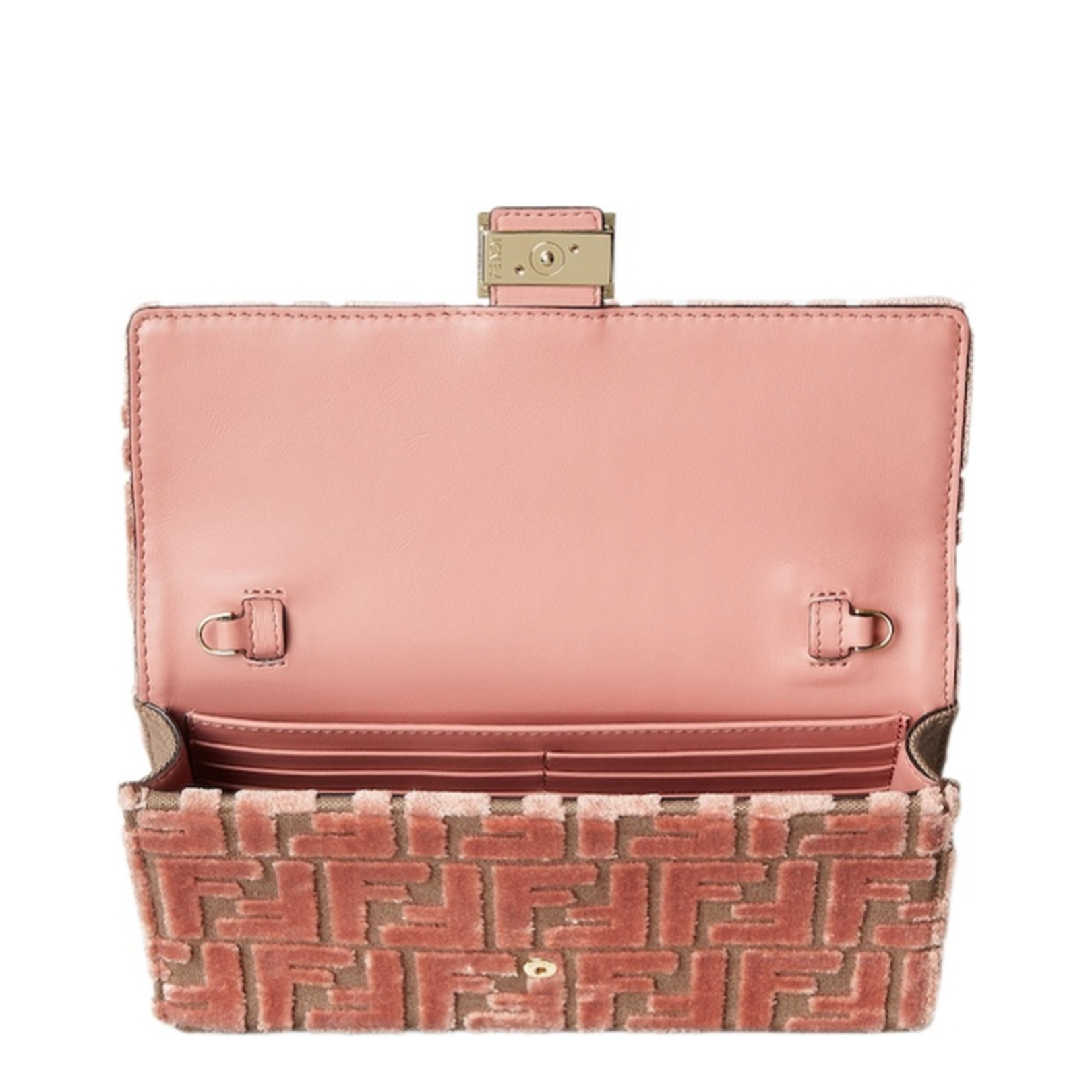 Wallet On Chain Baguette Fabric Pink