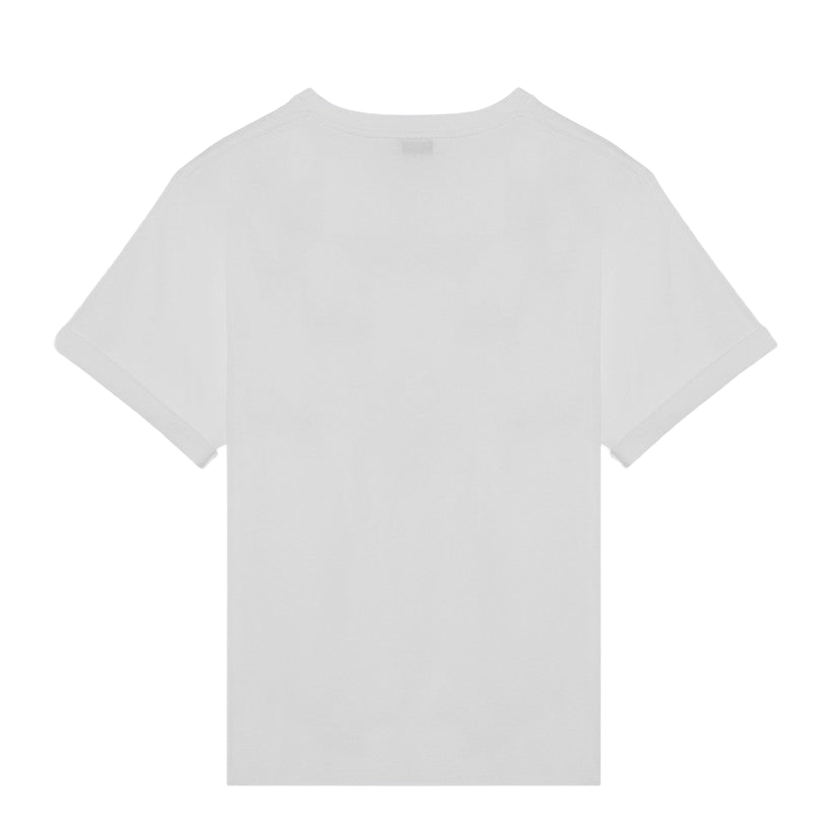 White Logo-Print Crew-Neck T-Shirt