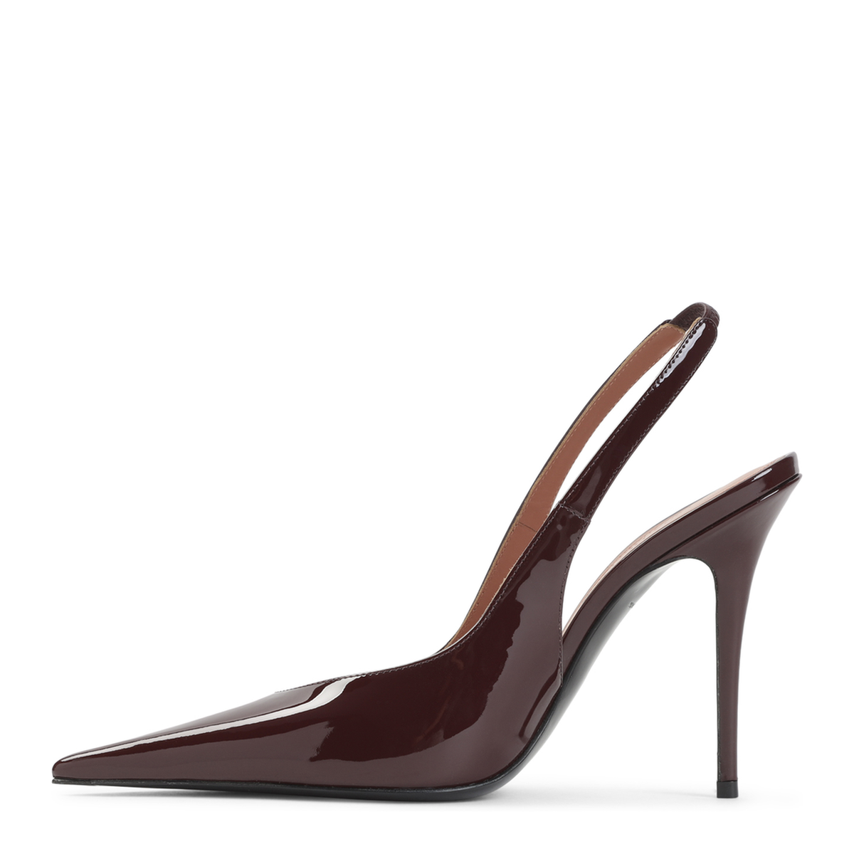 MAYFEYR - Amina Muaddi - Anok Sling Patent Pump - 18S366679ANOMERLOT