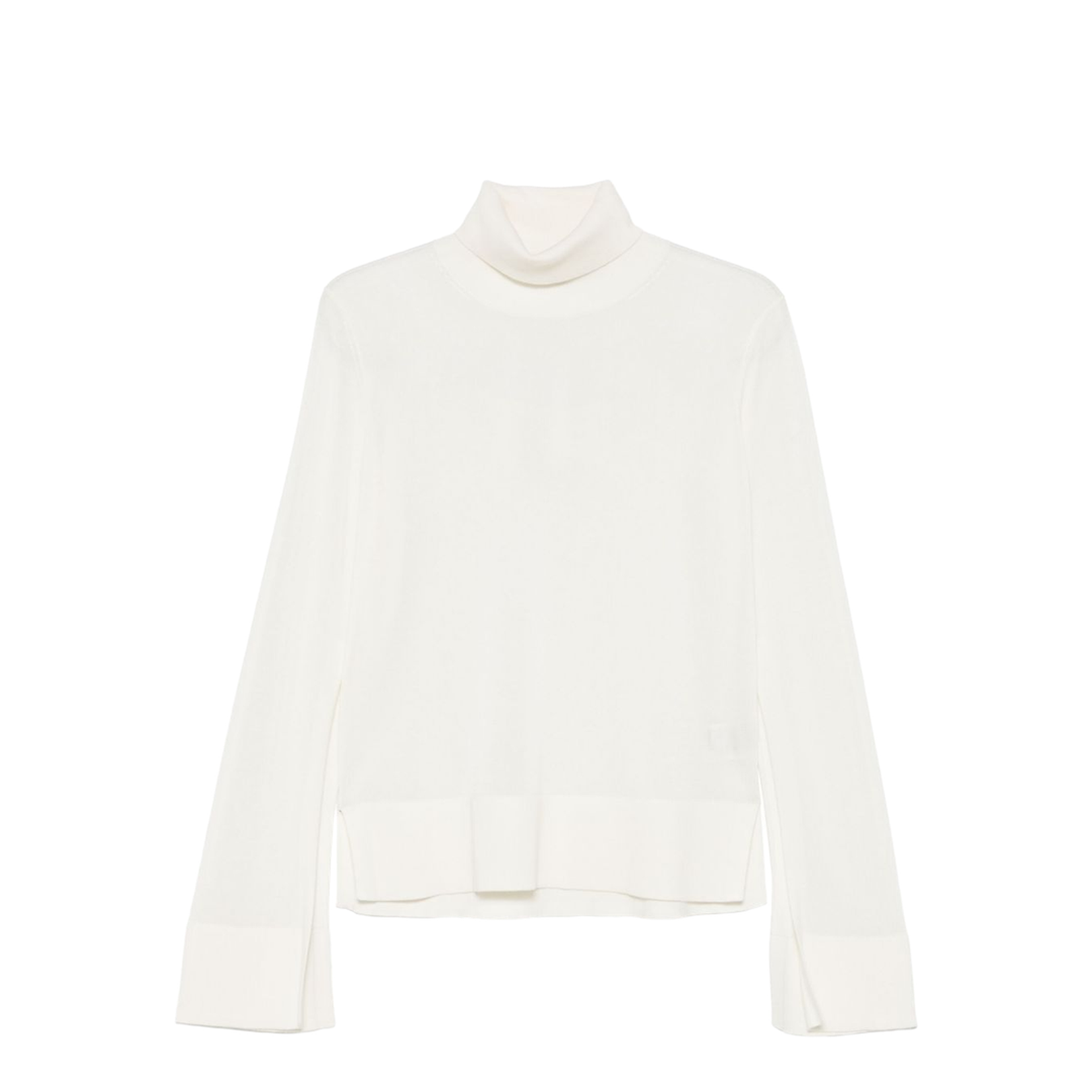 White High-Neck Knit Top