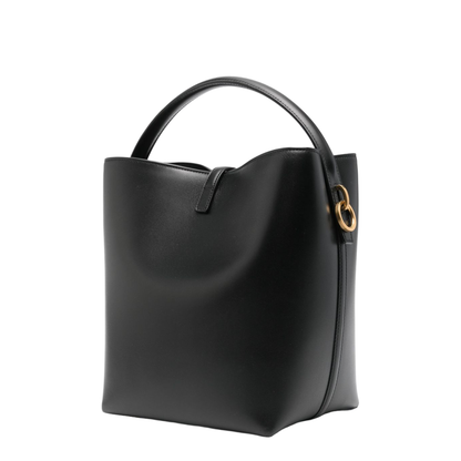 LE 37 Shiny Leather Shoulder Bag - Black