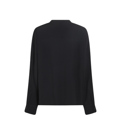 Black Viscose Blend Shirt