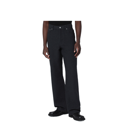 Dark Grey Straight Leg Jeans