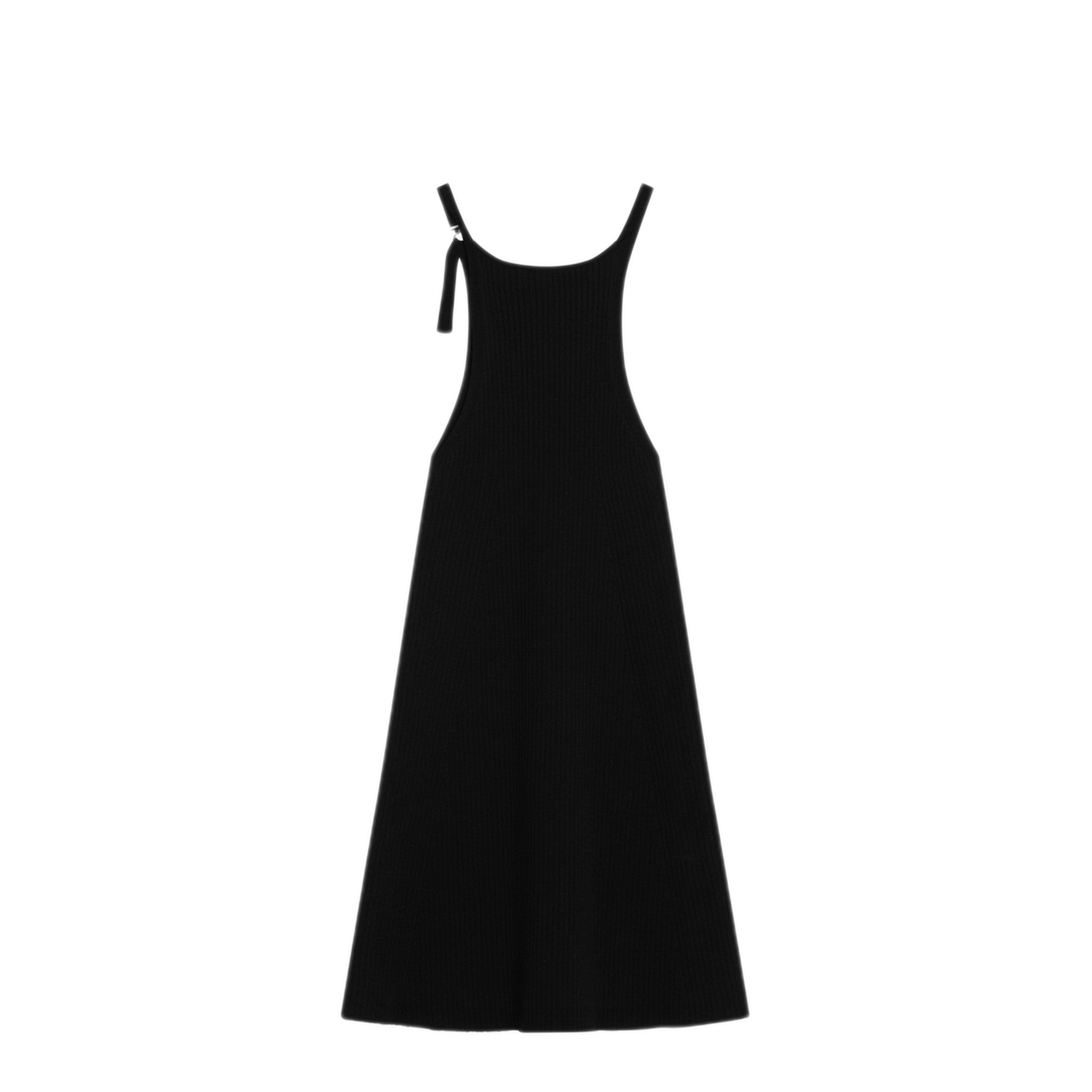 MAYFEYR - Courreges - Black Ribbed Mini Dress - 225MR0615FI00019999