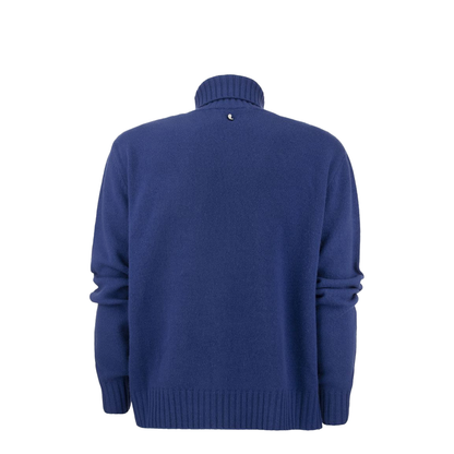 Inlaid Jacquard Turtleneck Sweater