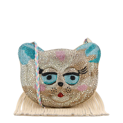 Embellished Leather Crossbody Bag