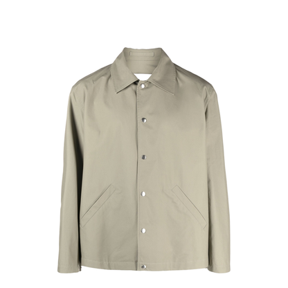 Logo-print Cotton Shirt Jacket