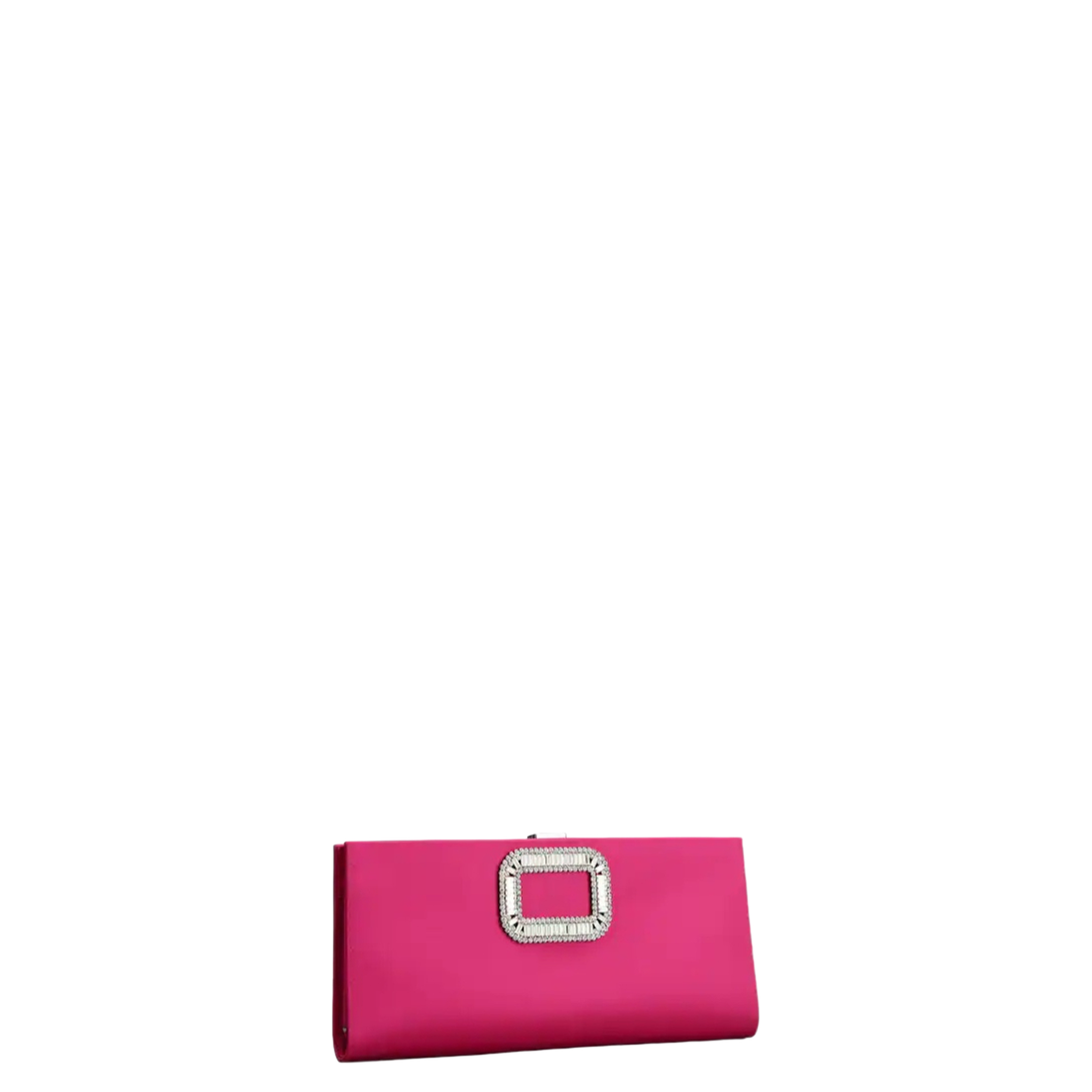 Pilgrim Buckle Clutch in Satin