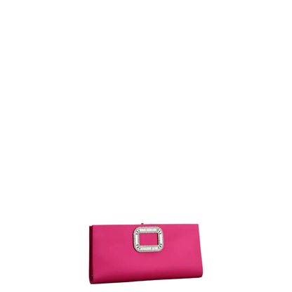 Pilgrim Buckle Clutch in Satin