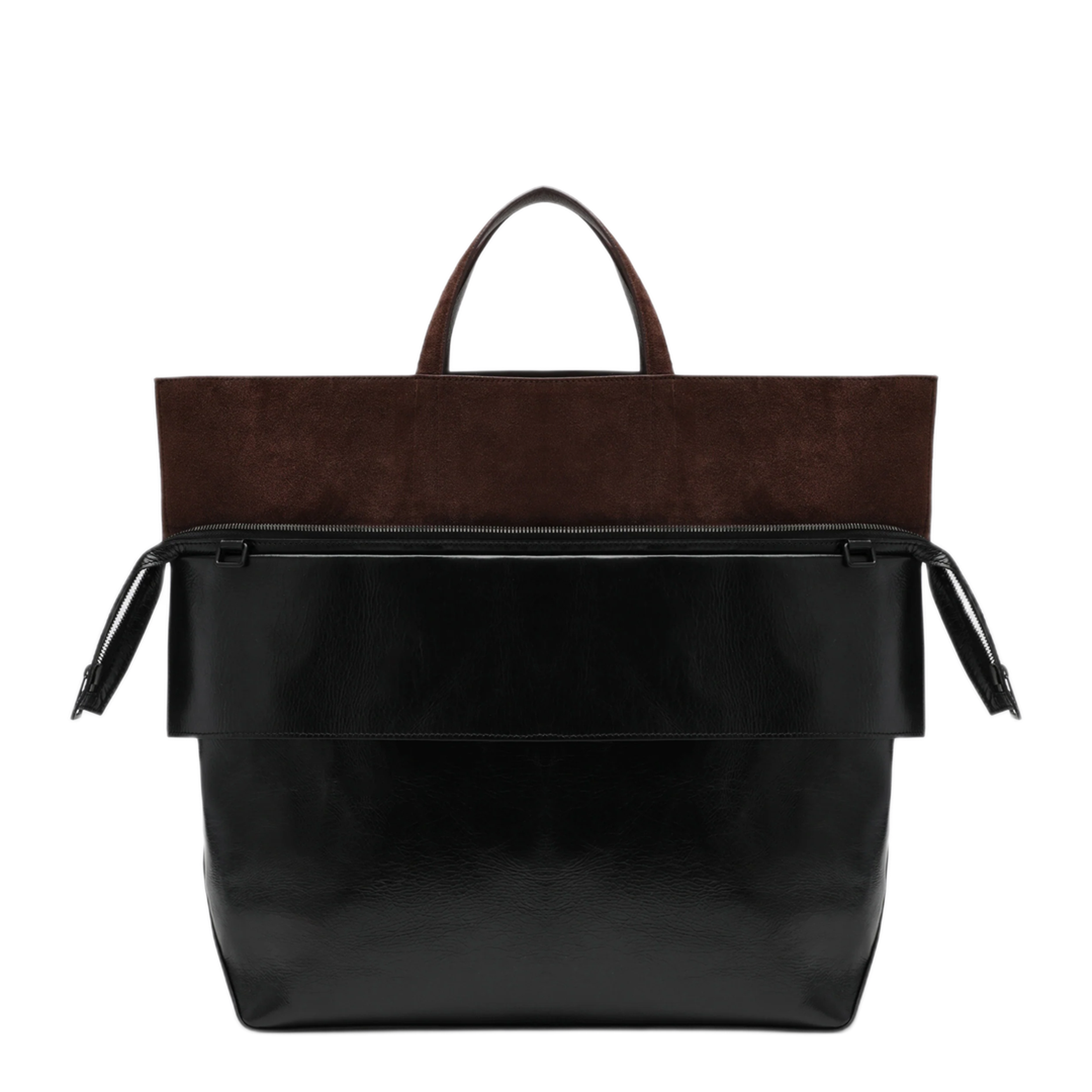 MAYFEYR - Loewe - Large Switch Tote Bag In Black/Espresso Leather And Suede - B143BEXX01LE0134