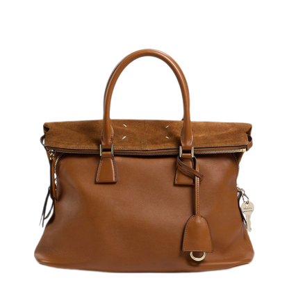 5AC Soft Medium Medium Calfskin Shoulder Bag - Brown