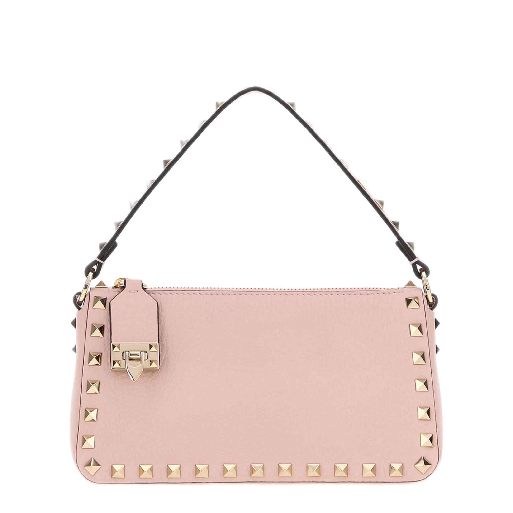 MAYFEYR - Valentino - Pastel Pink Leather Small Rockstud Handbag - 9W2B0J47VSF16Q