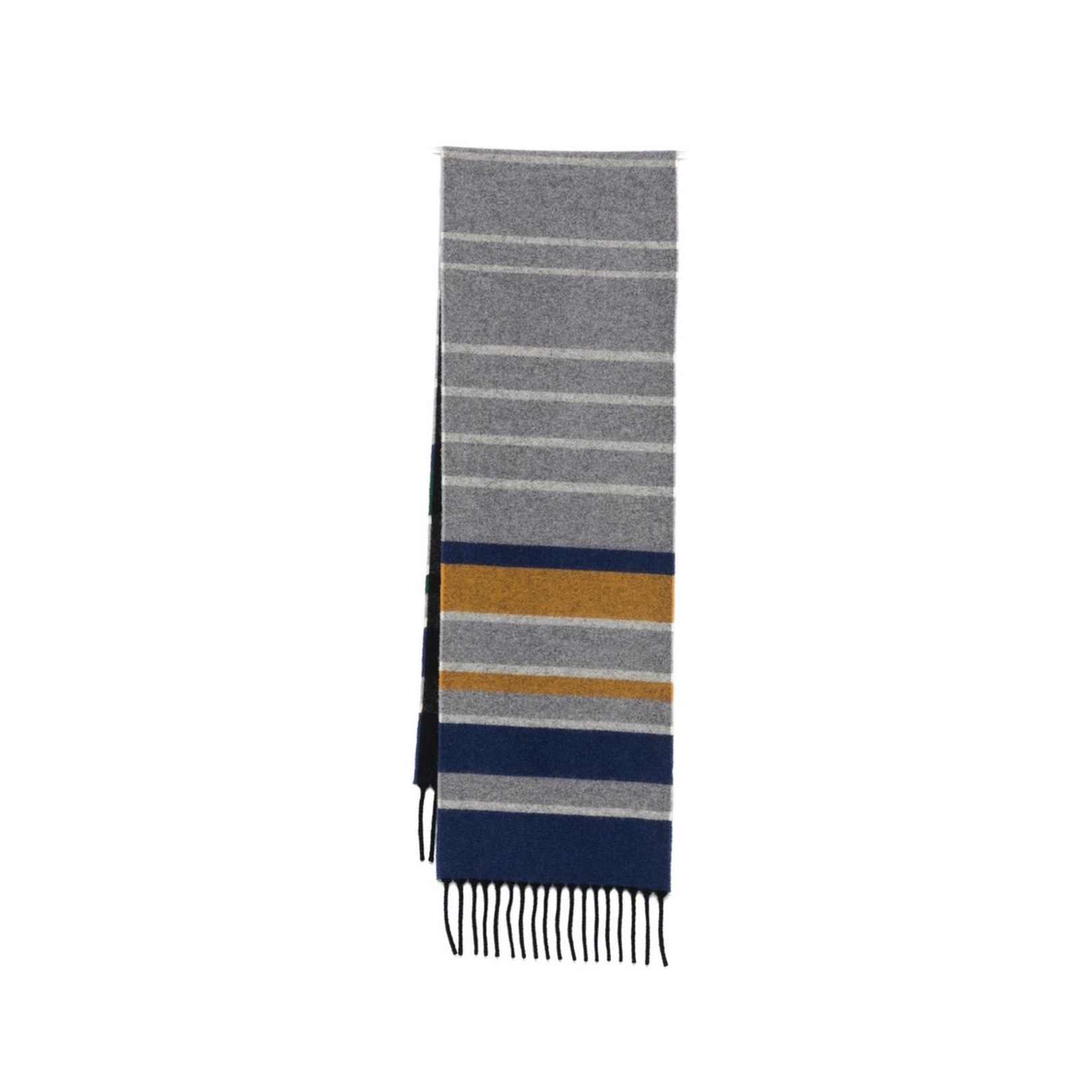 Colour-Block Design Striped Scarf