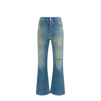 MAYFEYR - Amiri - Slash Flared Distressed Jeans - AMBMJE1148829