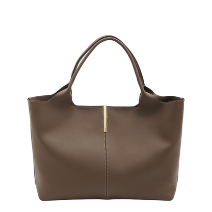 Shopping Bag in Leather Medium-Small