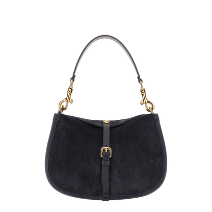 Medium Suede Pony Bag