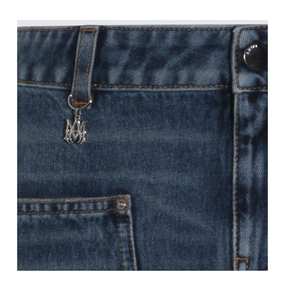 Blue Cotton Denim Skirt