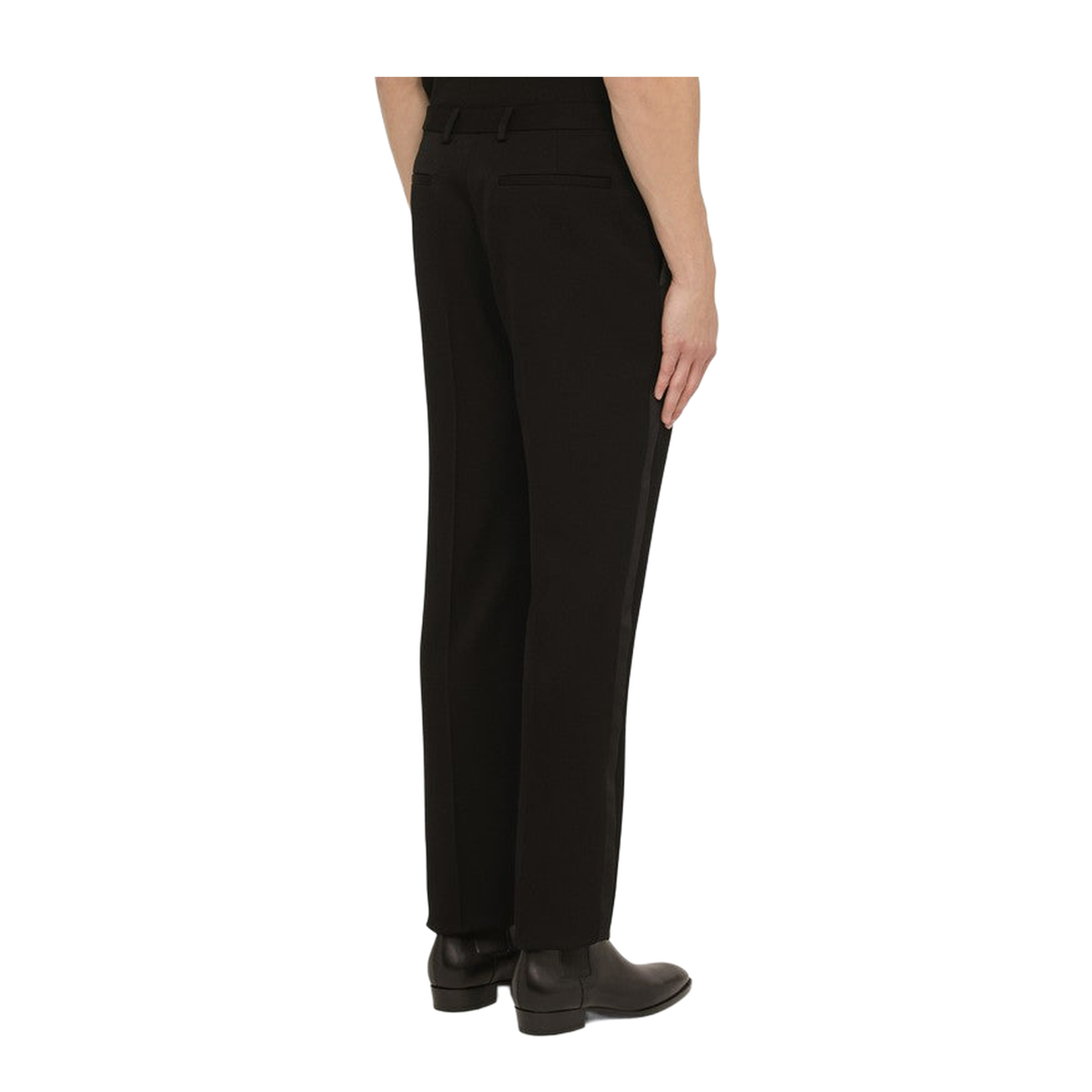 Black Wool Trousers