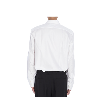 Shirt in Striped Cotton Poplin