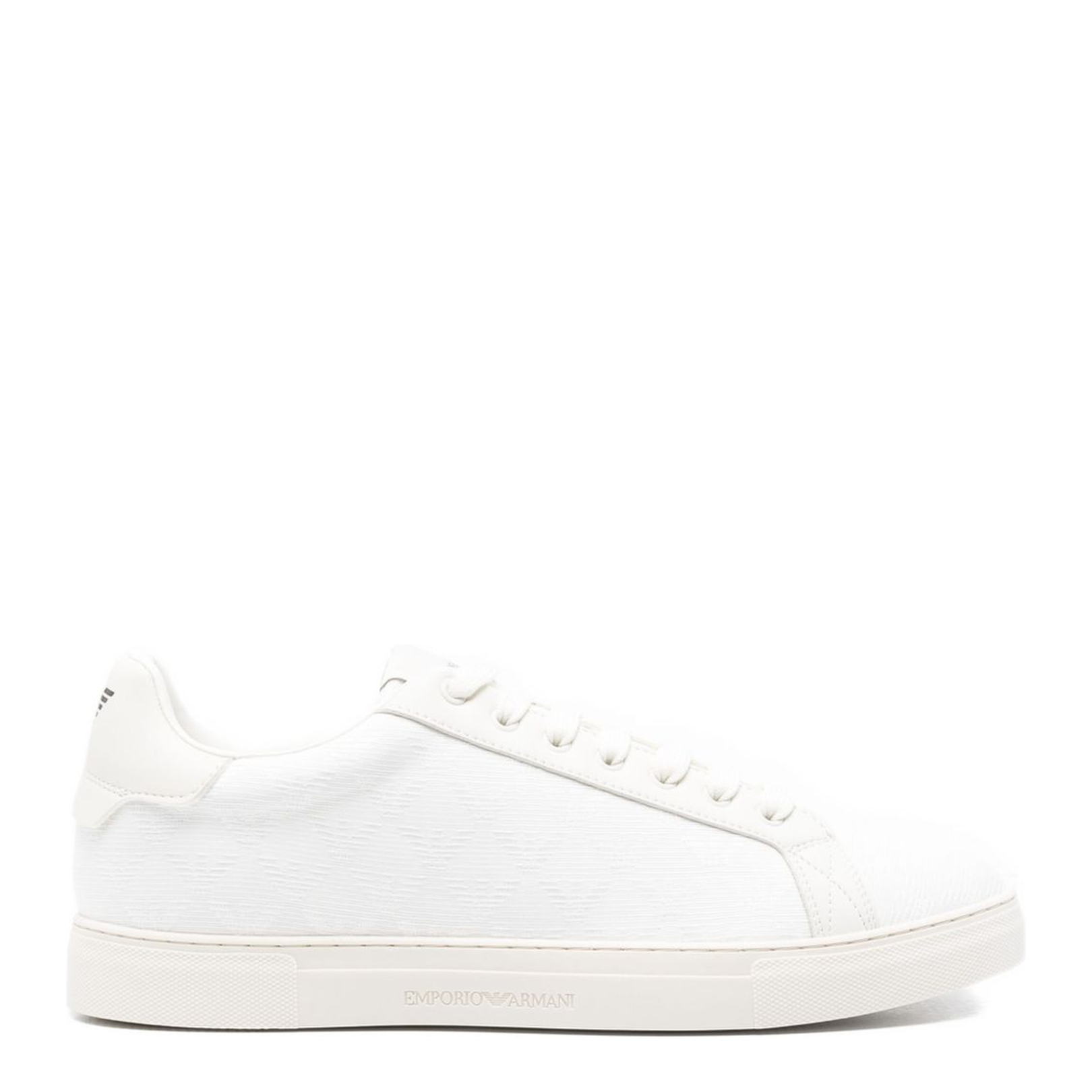 Nylon Sneakers with Jacquard All-Over Eagle