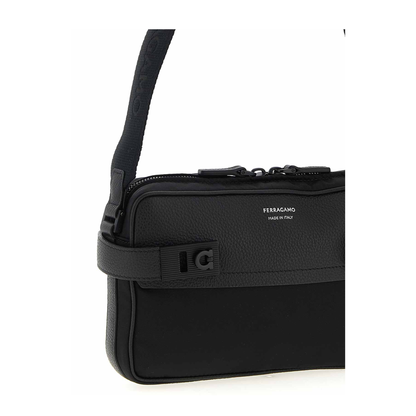 Crossbody Bag with Gancini Buckles