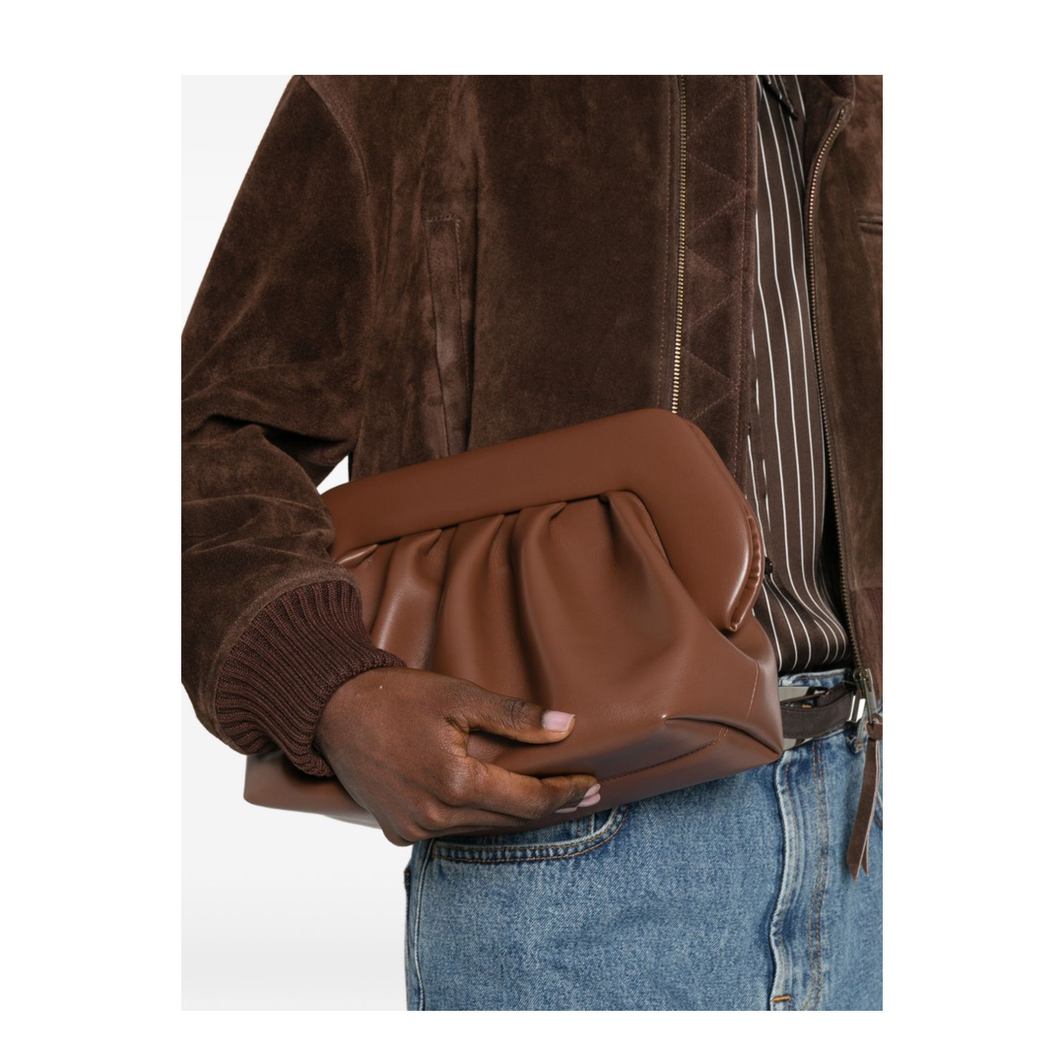 Bios Vegan Leather Clutch - Friar Brown