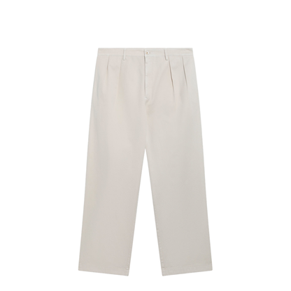 Sand-colored cotton trousers