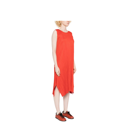 Pleated Midi Dress