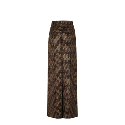 Trousers Silk Brown