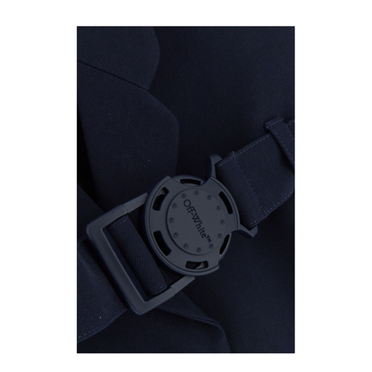 Navy Blue Wool Blazer