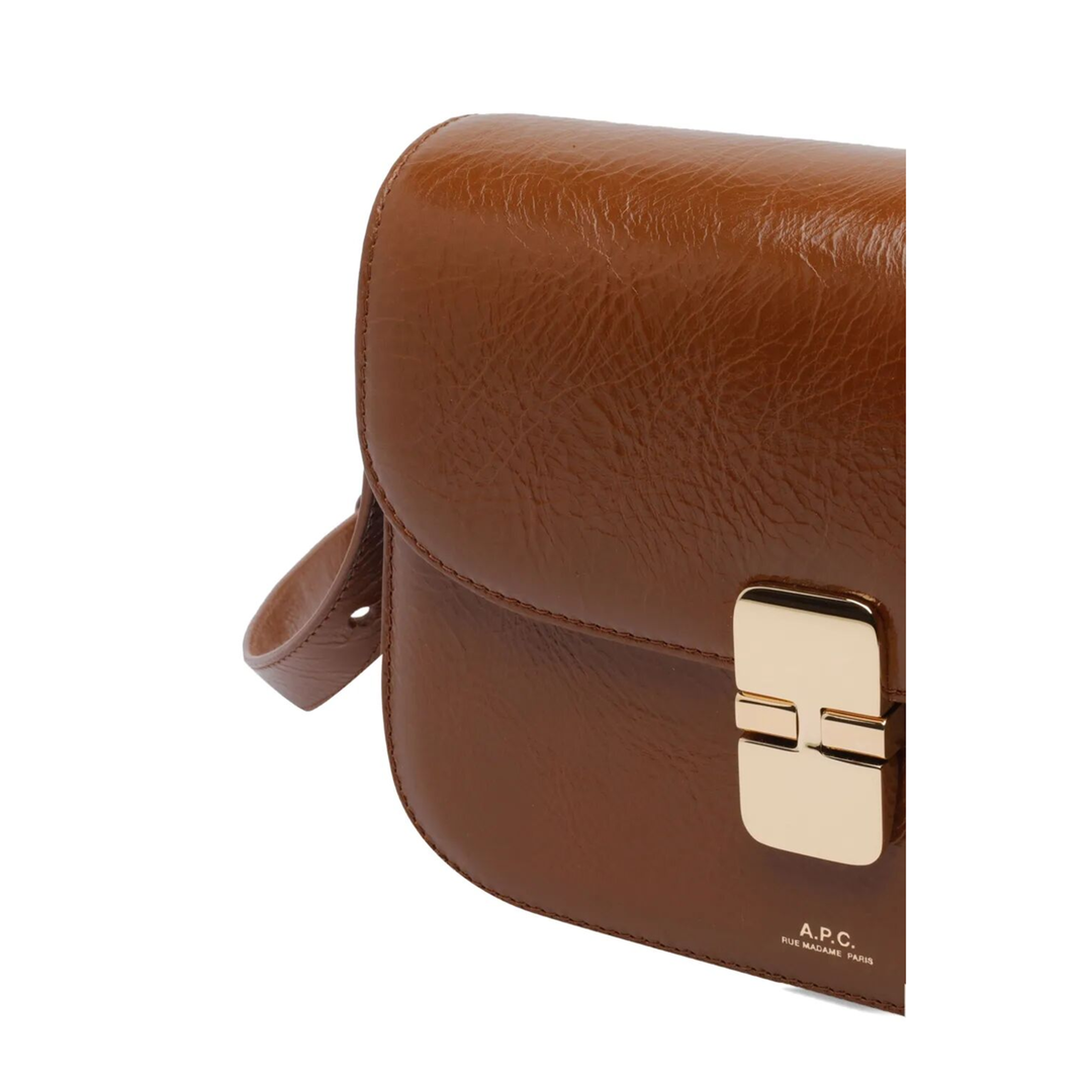 MAYFEYR - A.P.C. - Grace Small Bag In Crinkled Leather - PXCCKF61413