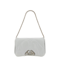 Seal Small Lambskin Shoulder Bag - Light Blue