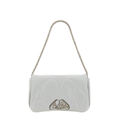 Seal Small Lambskin Shoulder Bag - Light Blue