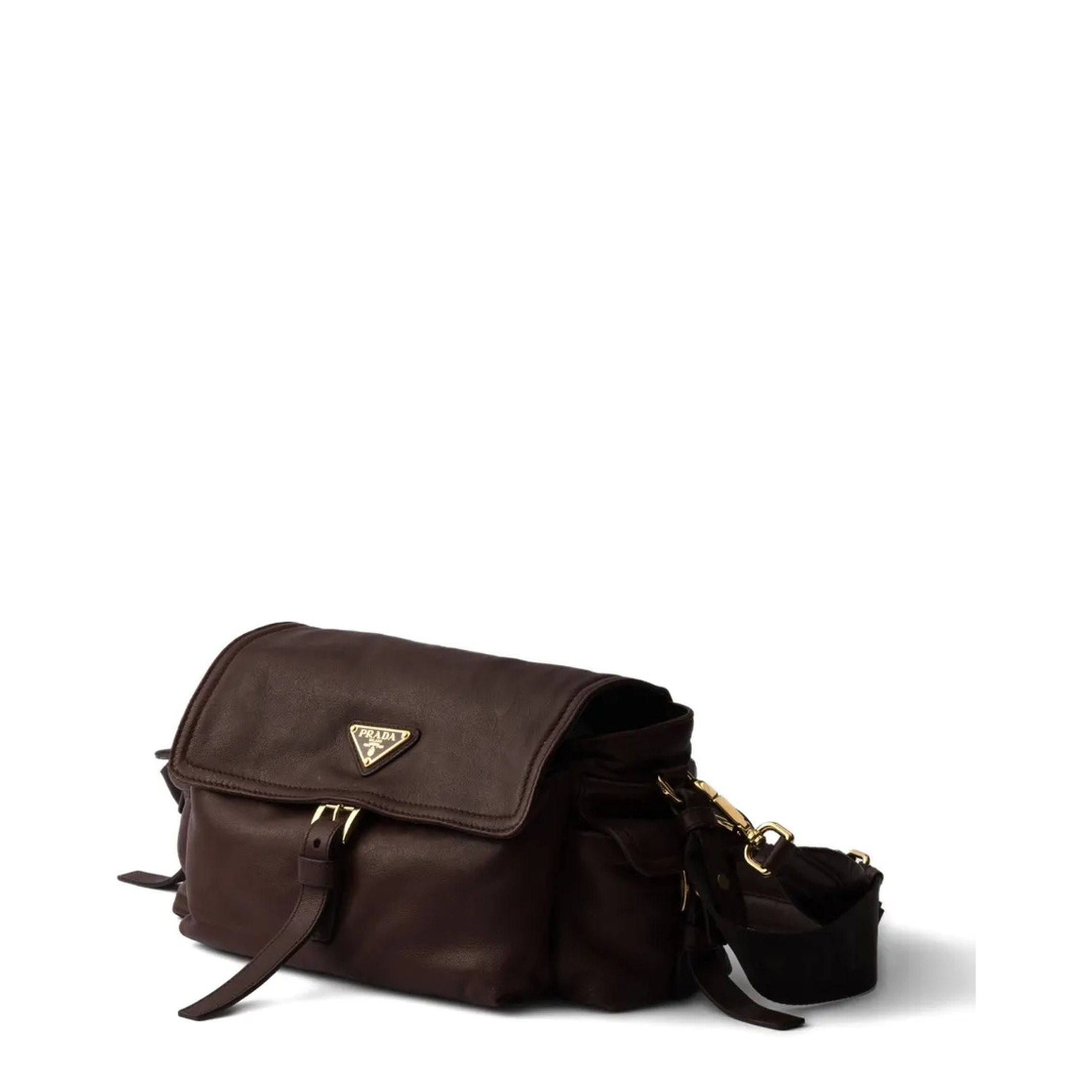 MAYFEYR - Prada - Explore Medium Nappa Leather Shoulder Bag With Flap - 1BD394VNOO2DX8F0038