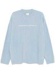 Emporio Armani Sweaters Clear Blue